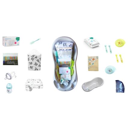 COSING - 16-delni začetni komplet za novorojenčke siv