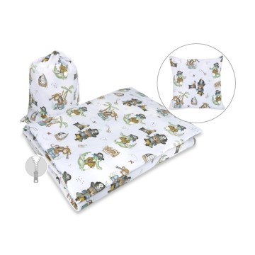 COSING - Potovalna spalna vreča z vzglavnikom Pirati