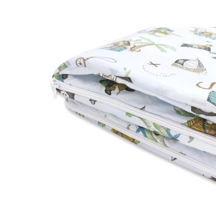 COSING - Potovalna spalna vreča z vzglavnikom Pirati