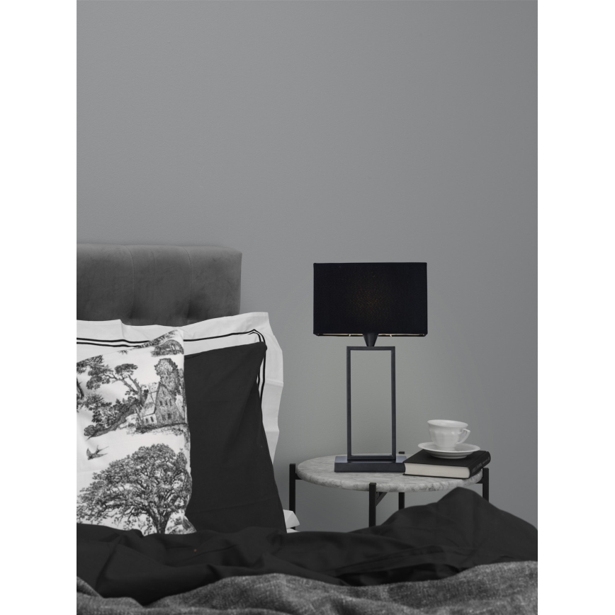 Cottex - Namizna svetilka KENSINGTON 1xE14/40W/230V črna