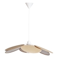 Cottex - Lestenec na kablu WINF 1xE27/8W/230V bež/bela