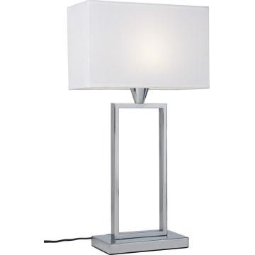 Cottex - Namizna svetilka KENSINGTON 1xE14/40W/230V srebrna