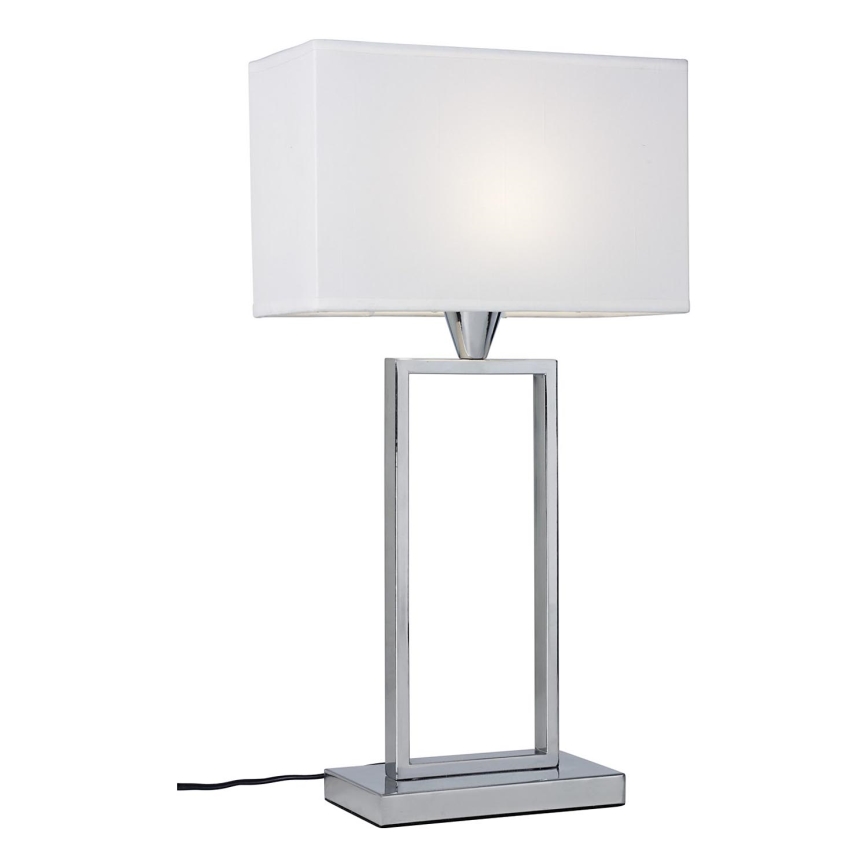 Cottex - Namizna svetilka KENSINGTON 1xE14/40W/230V srebrna