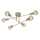 Cottex - Pritrjen lestenec BATON 6xE27/60W/230V medenina