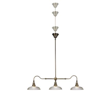 Cottex - Stropni lestenec na palici SNOOKER 3xE27/60W/230V