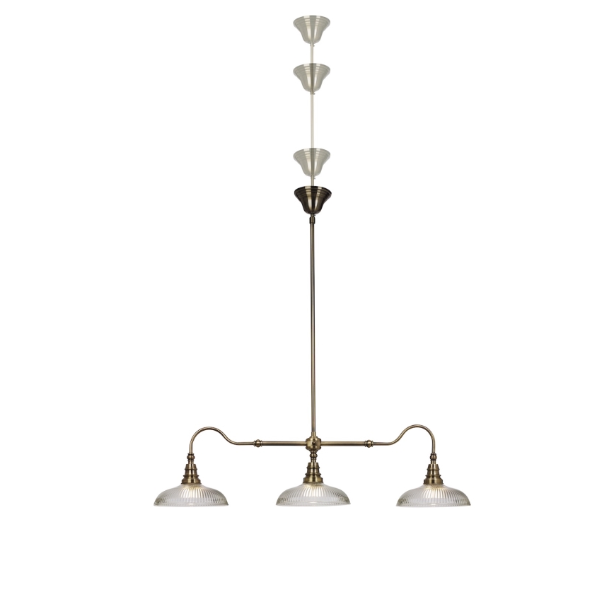 Cottex - Stropni lestenec na palici SNOOKER 3xE27/60W/230V