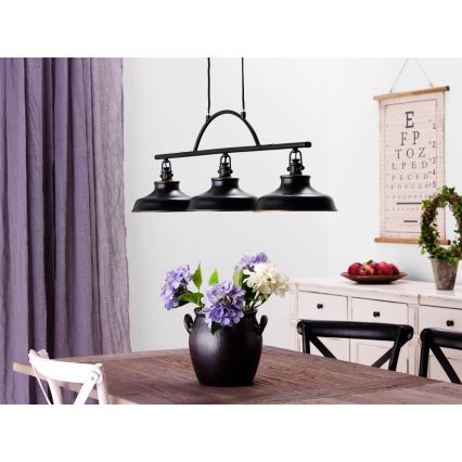 Cottex - Viseči lestenec na kablu NEW HAVEN 3xE14/40W/230V