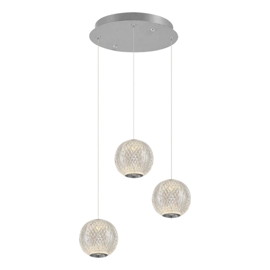 CREMONA LED Visilna Luč 3xLED/5W/230V 3000K Matt Chrome