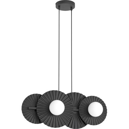 Črn lestenec na kablu UMBRA 4xG9/8W/230V