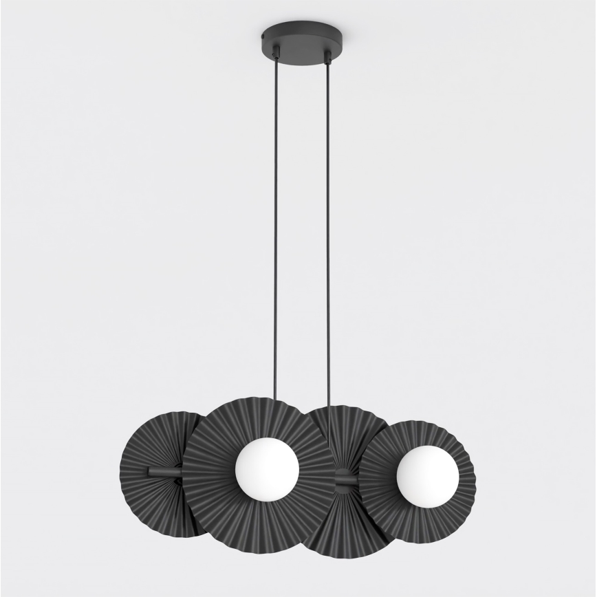 Črn lestenec na kablu UMBRA 4xG9/8W/230V