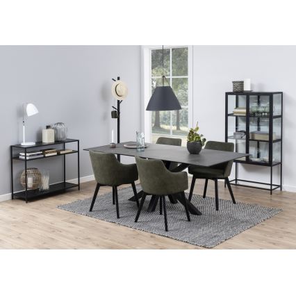 Črna konzolna mizica SARON