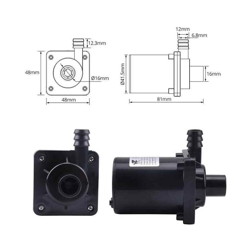 Črpalka 8-24VDC 900l/uro