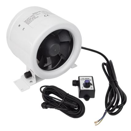 Dalap 24MF125 - Kanalski ventilator z varčnim motorjem in regulatorjem hitrosti MF 125 EC 20W/230V