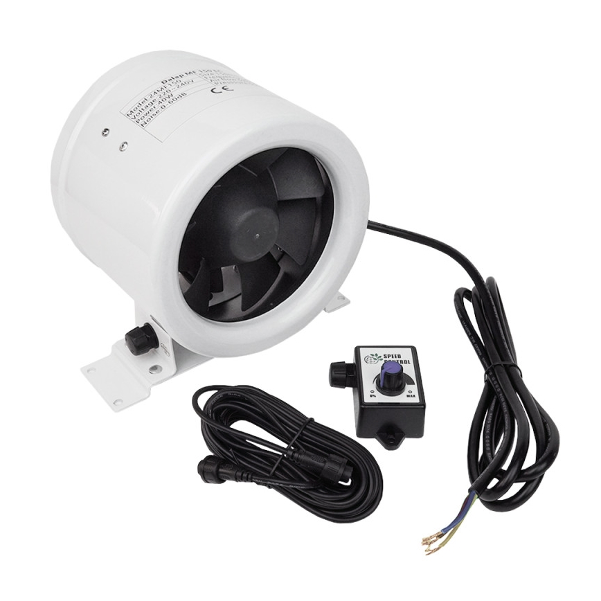 Dalap 24MF125 - Kanalski ventilator z varčnim motorjem in regulatorjem hitrosti MF 125 EC 20W/230V