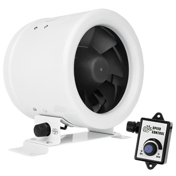 Dalap 24MF125 - Kanalski ventilator z varčnim motorjem in regulatorjem hitrosti MF 125 EC 20W/230V