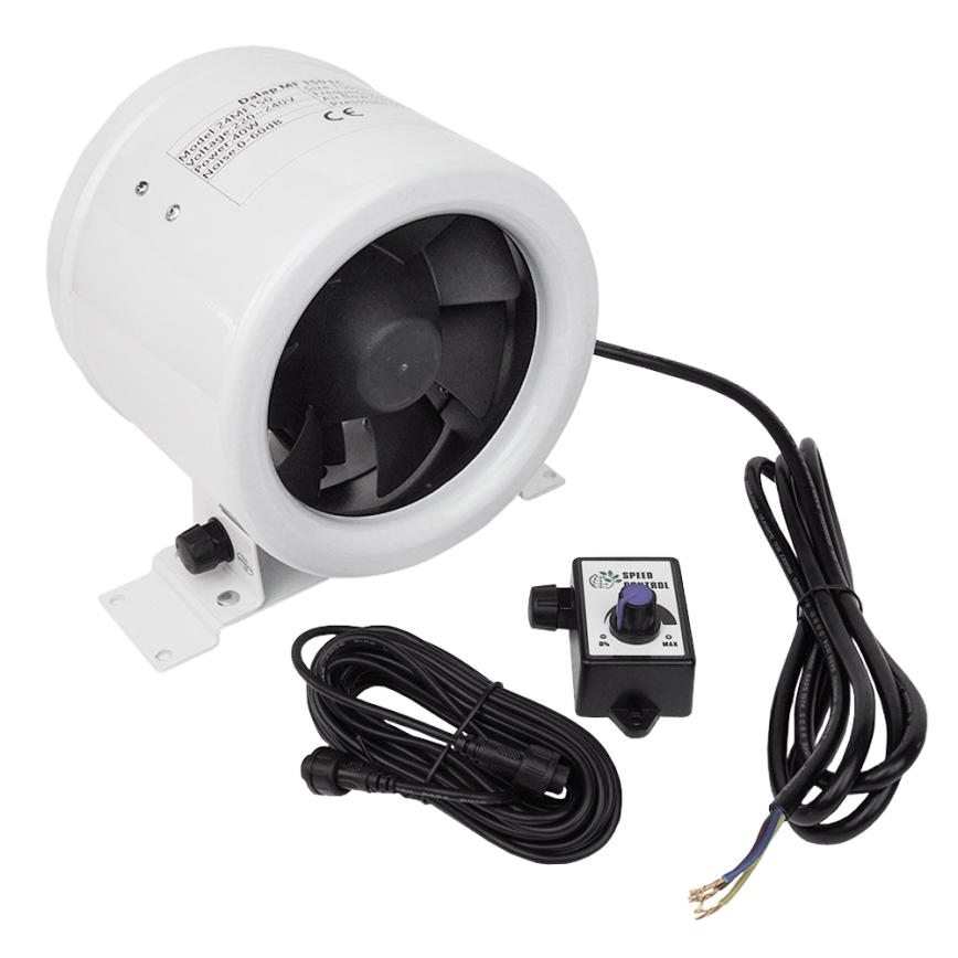 Dalap 24MF150 - Kanalni ventilator z energetsko učinkovitim motorjem in regulatorjem hitrosti MF 150 EC 40W/230V