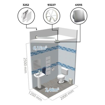 Dalap 41016 - Aksialni ventilator s časovnikom 100 BFAZ 16W/230V