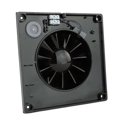 Dalap 41095ZW - Aksialni ventilator s časovnikom in senzorjem vlažnosti 100 DARK ZW 8,4W/230V