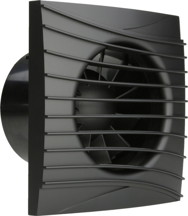 Dalap 41096ZW - Aksialni ventilator z vgrajenim časovnikom 125 DARK ZW 10W/230V