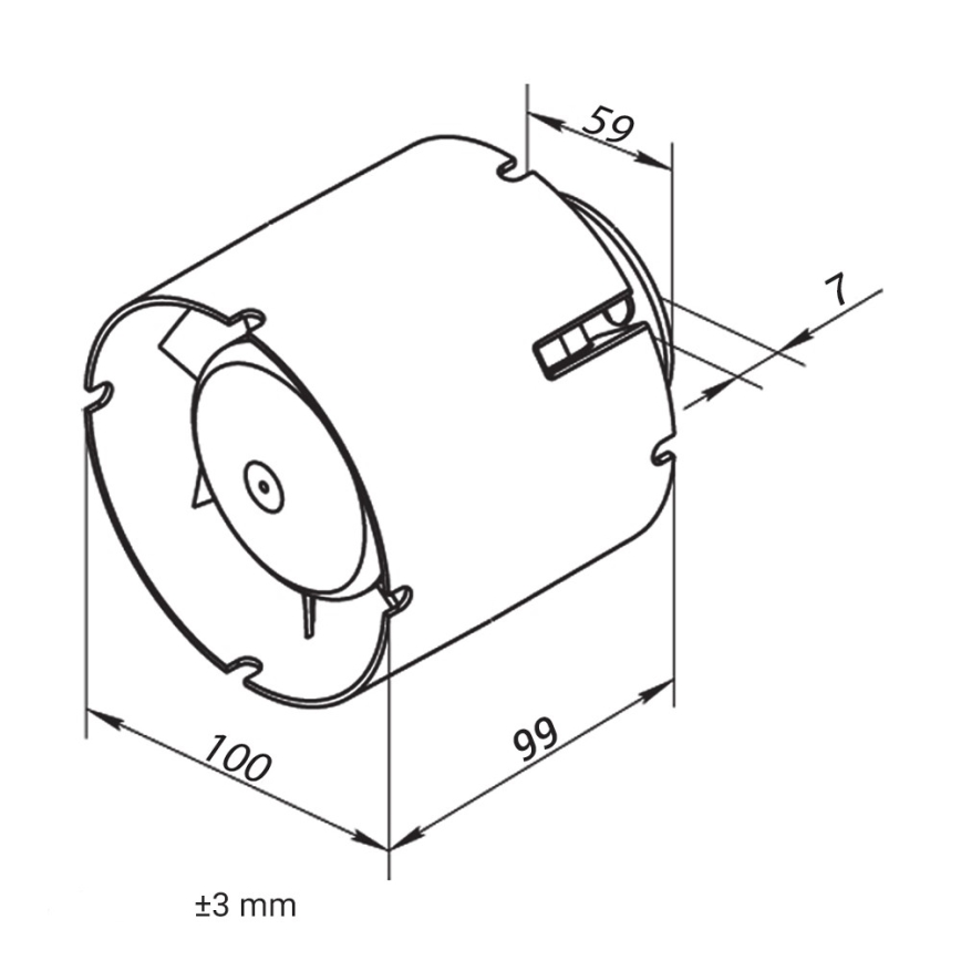 Dalap 41401 - Aksialni kanalni ventilator 100 SD 16W/230V