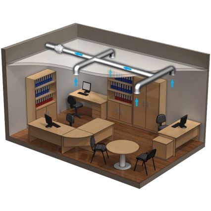 Dalap 8199 - Aksialni ventilator AP PROFI 100 25W/230V