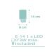 Dalber 41005H - LED Lučka za vtičnico DOTS 1xE14/0,3W/230V