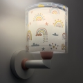 Dalber 41199 - Otroška stenska svetilka RAINBOW 1xE27/15W/230V pisana