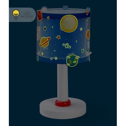 Dalber 41341N - LED otroška svetilka PLANETS 1xG4/4W/230V modra