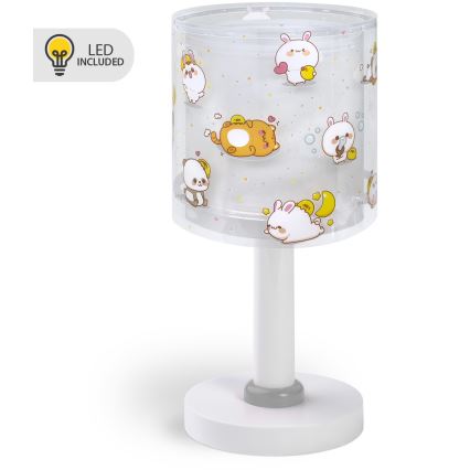 Dalber 41761E - LED otroška namizna svetilka KAWAII FRIENDS 1xG4/4W/230V siva