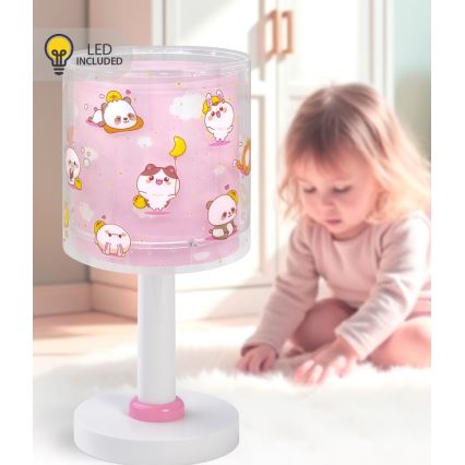 Dalber 41761S - LED otroška namizna svetilka KAWAII FRIENDS 1xG4/4W/230V rožnata