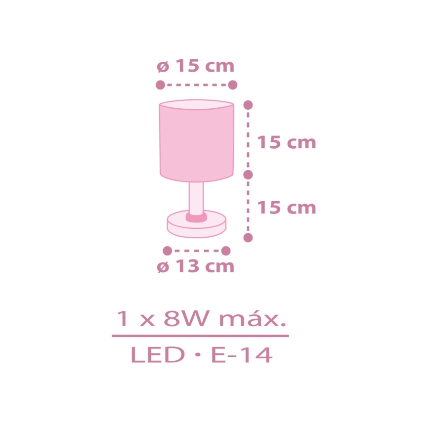 Dalber 42491N - LED otroška nočna svetilka FAIRY DREAMS 1xG4/4W/230V, rožnata