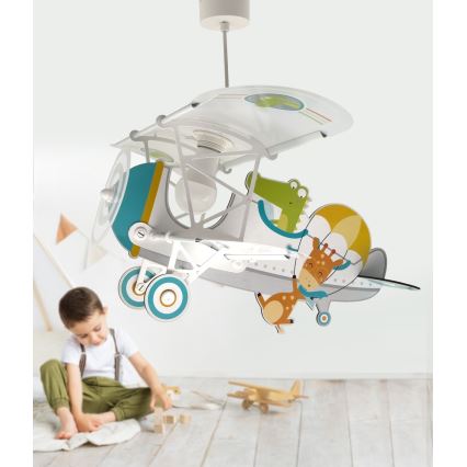 Dalber 54542 - Otroški lestenec LITTLE CROCODILE 1xE27/15W/230V