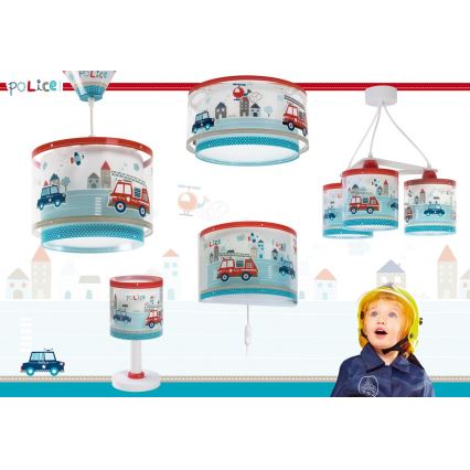 Dalber 60611N - LED otroška nočna lučka POLICE, 1x G4/4W/230V, večbarvna