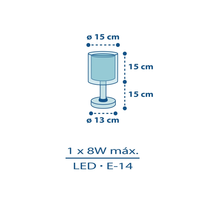 Dalber 60611N - LED otroška nočna lučka POLICE, 1x G4/4W/230V, večbarvna