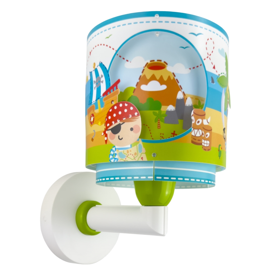 Dalber 60659 - Otroška stenska svetilka PIRATE ISLAND 1xE27/15W/230V