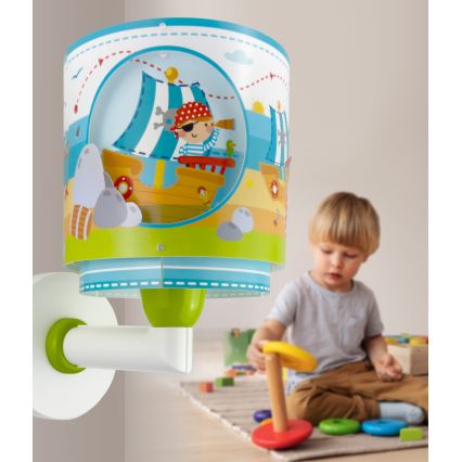 Dalber 60659 - Otroška stenska svetilka PIRATE ISLAND 1xE27/15W/230V