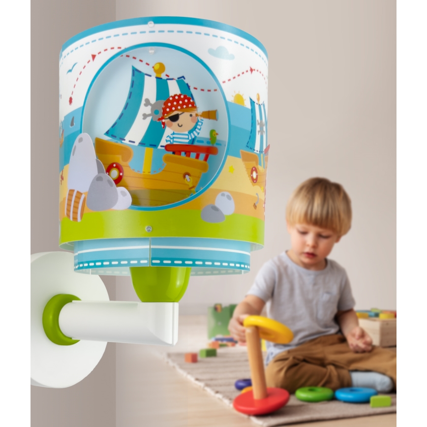 Dalber 60659 - Otroška stenska svetilka PIRATE ISLAND 1xE27/15W/230V