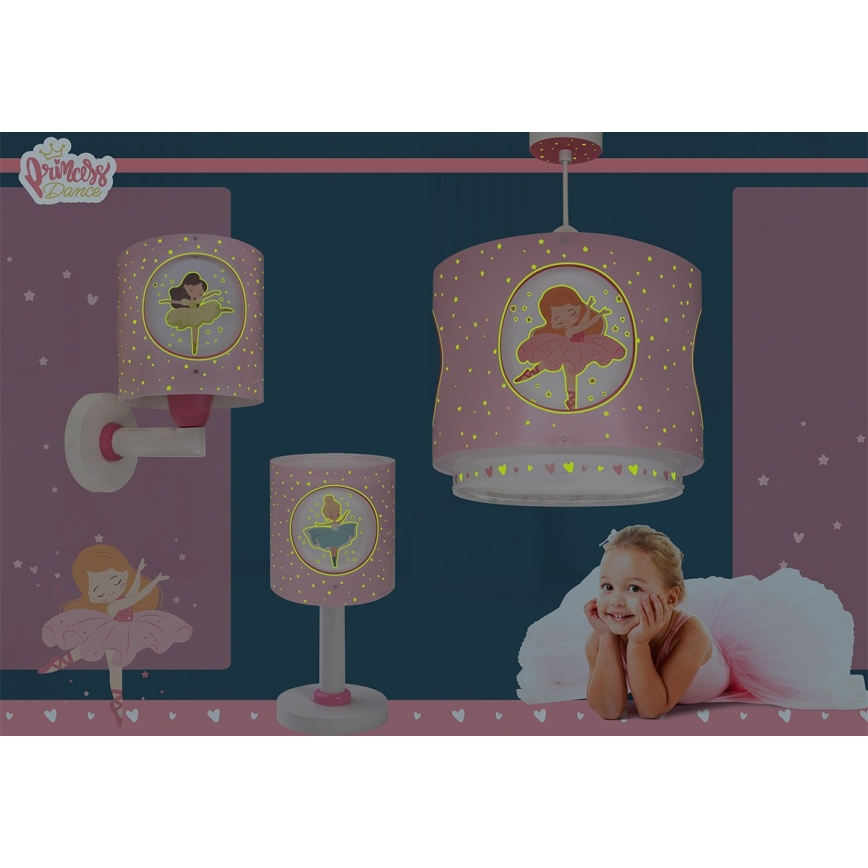Dalber 60911 - LED Otroška nočna lučka PRINCESS DANCE 1xG4/4W/230V roza