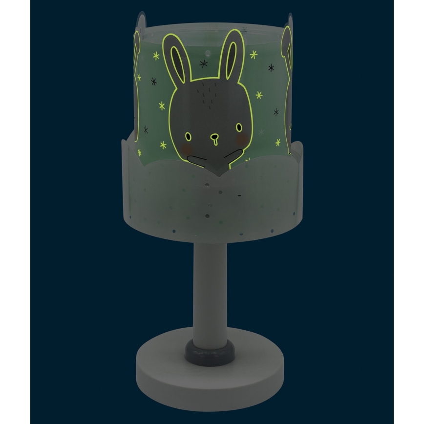 Dalber 61151H - Otroška svetilka BUNNY 1xE14/40W/230V zelena