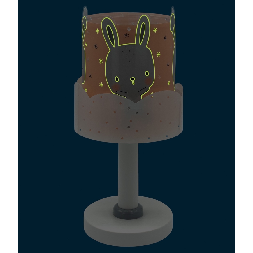 Dalber 61151S - Otroška svetilka BUNNY 1xE14/40W/230V oranžna