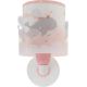 Dalber 61179S - Otroška stenska svetilka WHALE DREAMS 1xE27/15W/230V roza