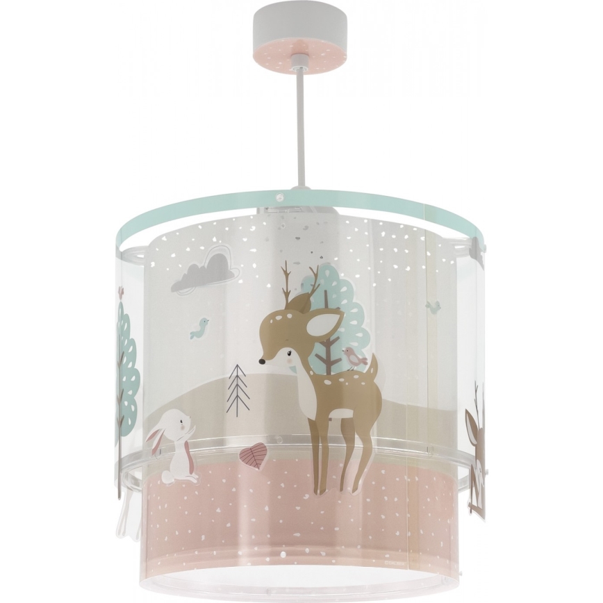 Dalber 61272 - Otroški lestenec LOVING DEER 1xE27/60W/230V