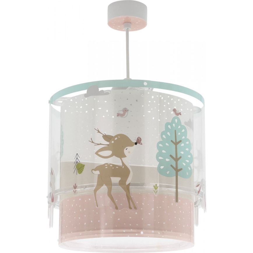Dalber 61272 - Otroški lestenec LOVING DEER 1xE27/60W/230V