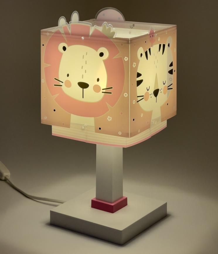 Dalber 63111NS - LED otroška svetilka BABY JUNGLE 1xG4/4W/230V rožnata