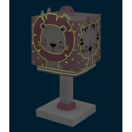 Dalber 63111NS - LED otroška svetilka BABY JUNGLE 1xG4/4W/230V rožnata