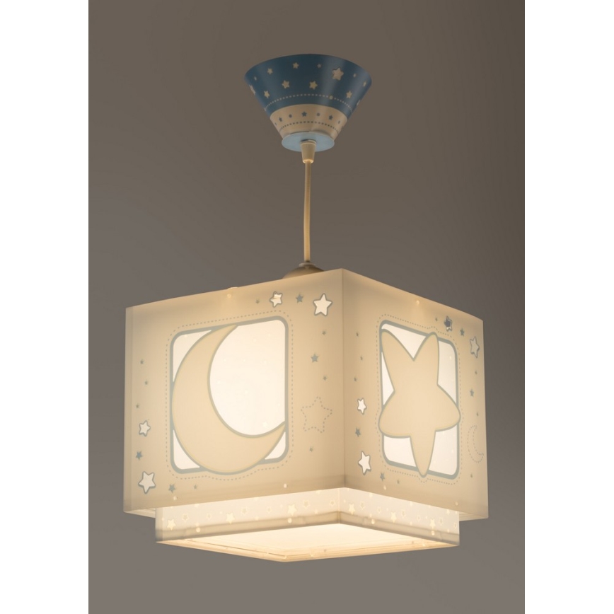 Dalber 63232T - Otroški lestenec MOON LIGHT 1xE27/60W/230V