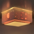 Dalber 63236S - Otroška stropna svetilka MOONLIGHT 2xE27/60W/230V roza