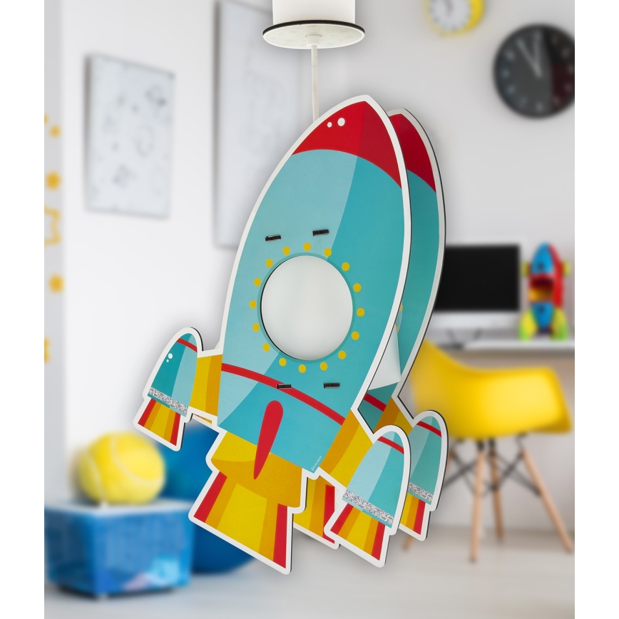 Dalber 63357 - Otroški lestenec ROCKET 1xE27/15W/230V
