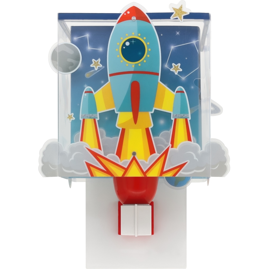 Dalber 63359 - Otroška stenska svetilka ROCKET 1xE27/15W/230V