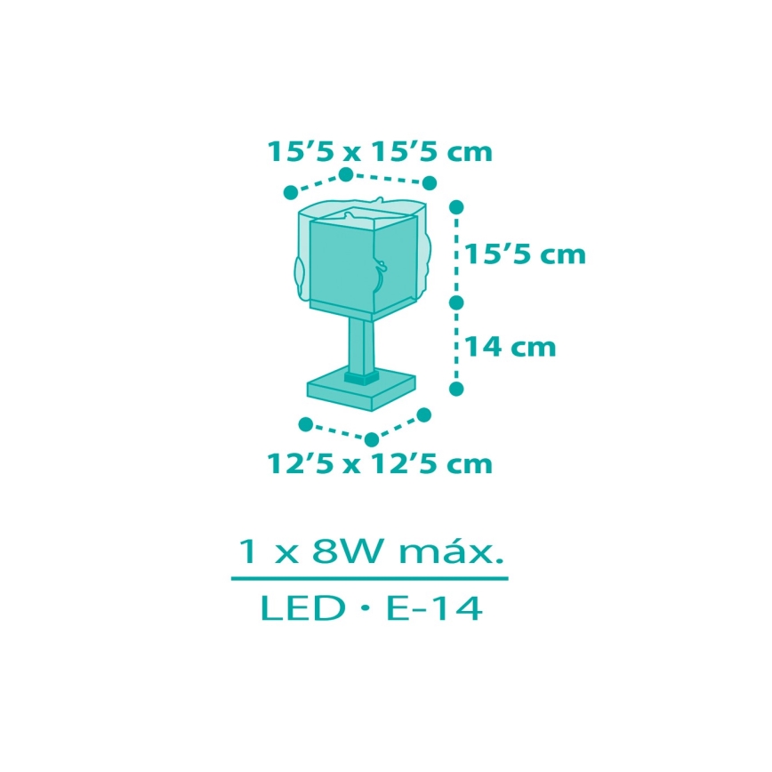Dalber 63441N - LED otroška nočna lučka MERMAIDS 1xG4/4W/230V večbarvna